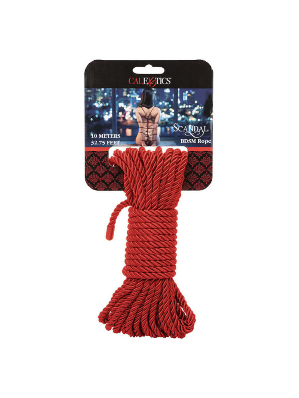 CALEXOTICS - SCANDAL CORDA ROSSA BDSM 10 M