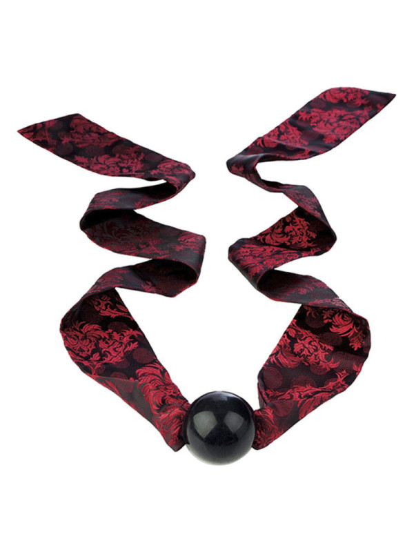CALEXOTICS - SCANDAL BALL GAG CON FIOCCO NERO/ROSSO
