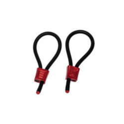 ELECTRASTIM - PRESTIGE ELECTRA LOOPS ANELLI PER IL PENE REGOLABILI ROSSI