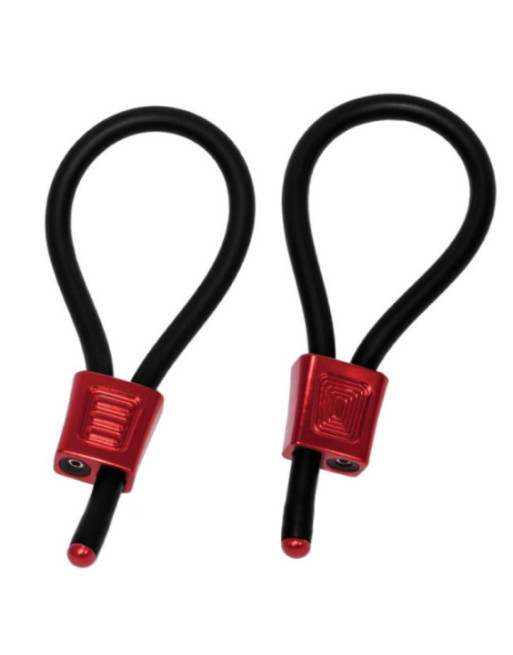 ELECTRASTIM - PRESTIGE ELECTRA LOOPS ANELLI PER IL PENE REGOLABILI ROSSI