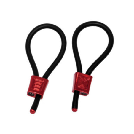 ELECTRASTIM - PRESTIGE ELECTRA LOOPS ANELLI PER IL PENE REGOLABILI ROSSI
