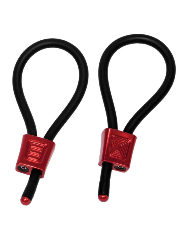 ELECTRASTIM - PRESTIGE ELECTRA LOOPS ANELLI PER IL PENE REGOLABILI ROSSI