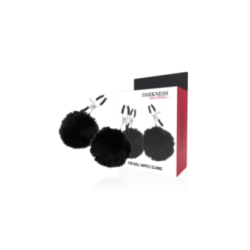 DARKNESS - MORSETTI PER CAPEZZOLI CON POM POM 1