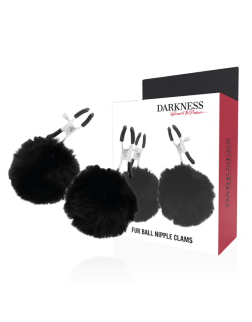 DARKNESS - MORSETTI PER CAPEZZOLI CON POM POM 1