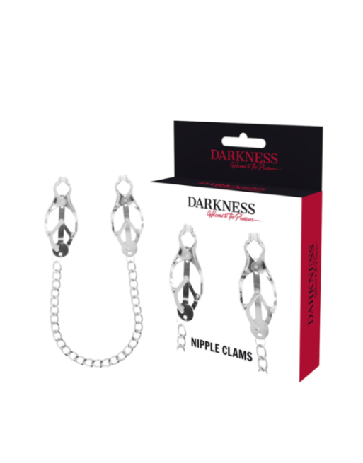 DARKNESS - PINZA PER CAPEZZOLI IN METALLO CON CATENA