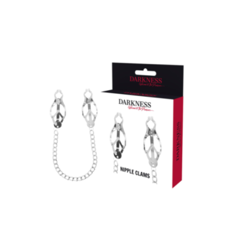 DARKNESS - PINZA PER CAPEZZOLI IN METALLO CON CATENA