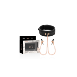 COQUETTE CHIC DESIRE - COLLANA CON PINZA PER CAPEZZOLI FANTASIA CON FODERA IN NEOPRENE
