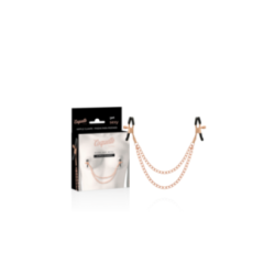 COQUETTE CHIC DESIRE - CLIPS PER CAPEZZOLI IN METALLO FANTASIA CON CATENA