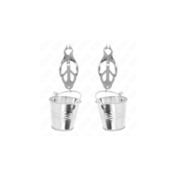 KINK - PINZE PER CAPEZZOLI TRIFOGLIO GIAPPONESE CON SECCHIELLI ARGENTO