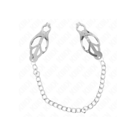 KINK - PINZE PER CAPEZZOLI TRIFOGLIO GIAPPONESE CON CATENA ARGENTO 30 CM
