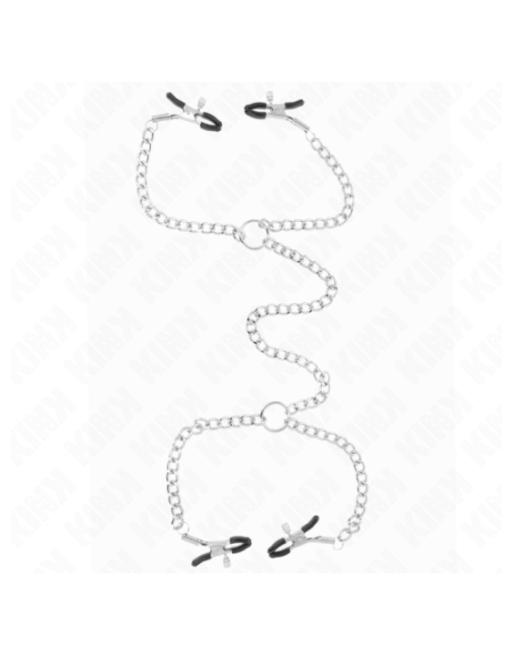KINK - MORSETTI PER CAPEZZOLI A 4 CATENE 32 CM CON CATENE 14 CM