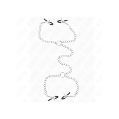 KINK - MORSETTI PER CAPEZZOLI A 4 CATENE 32 CM CON CATENE 14 CM