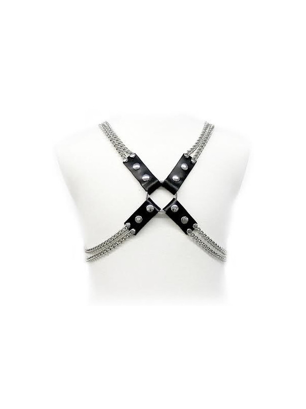 LEATHER BODY - IMBRACATURA A CATENA