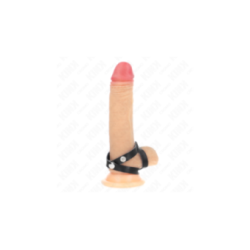 KINK - ANELLO PER PENE IN PELLE CON CHIUSURA A PRESSIONE 39 X 1 CM