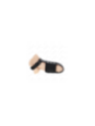 KINK - ANELLO PER GABBIA PER PENE IN PELLE CON CINTURINO DIVISORE PER PALLINE RIVESTITO REGOLABILE