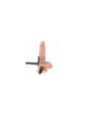 KINK - 5 ANELLI PER PENE DA 3,8 CM A 5 CM METALLO CON CINTURA IN PELLE 112 CM