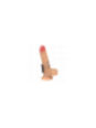 KINK - ANELLO PER PENE IN METALLO TRIPLO DA 3,7 CM A 5 CM COLLEGATO CON PELLE