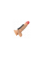 KINK - 5 ANELLI PER PENE DA 3,7 CM A 5 CM METALLO COLLEGATI DA PELLE