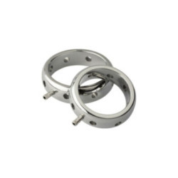 ELECTRASTIM - ANELLO ELETTROMAGNETICO PER PENE IN METALLO PRESTIGE 50 MM