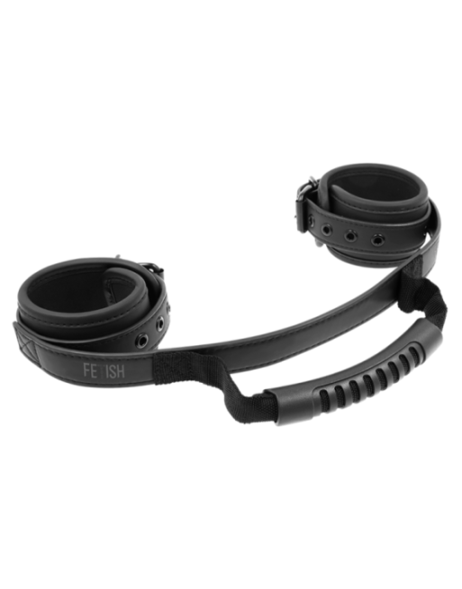 FETISH SUBMISSIVE - MANETTE CON FODERA IN NOPRENE E MANIGLIA