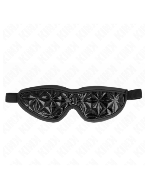 KINK - FASCIA CON MOTIVO A DIAMANTI NERO 20,5 x 6 CM