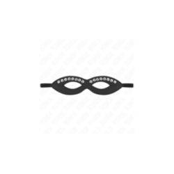 KINK - MASCHERA PER OCCHI CON MINI RIVETTI MODELLO 1 20,5 x 5,5 CM