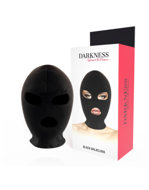 DARKNESS - MASCHERA DI SOTTOMISSIONE BDSM BOCCA E OCCHI NERA