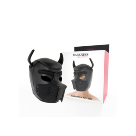 DARKNESS - MASCHERA PER CANI IN NEOPRENE CON MUSEROLA RIMOVIBILE M