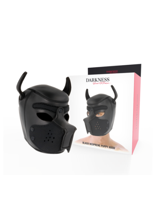 DARKNESS - MASCHERA PER CANI IN NEOPRENE CON MUSERELLA RIMOVIBILE L