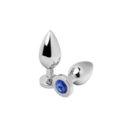 METAL HARD - PLUG ANALE DIAMOND BLUE PICCOLO 5