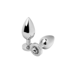METAL HARD - PLUG ANALE DIAMOND TRASPARENTE PICCOLO 5