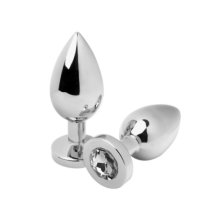 METAL HARD - PLUG ANALE DIAMOND TRASPARENTE PICCOLO 5