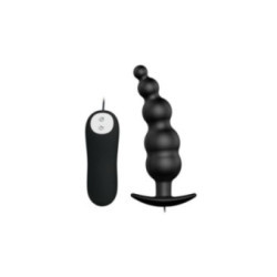 PRETTY LOVE - PLUG ANALE IN SILICONE EXTRA STIMOLAZIONE E 12 MODALIT DI VIBRAZIONE NERO