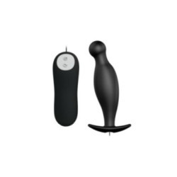 PRETTY LOVE - PLUG ANALE IN SILICONE 12 MODALIT DI VIBRAZIONE NERO