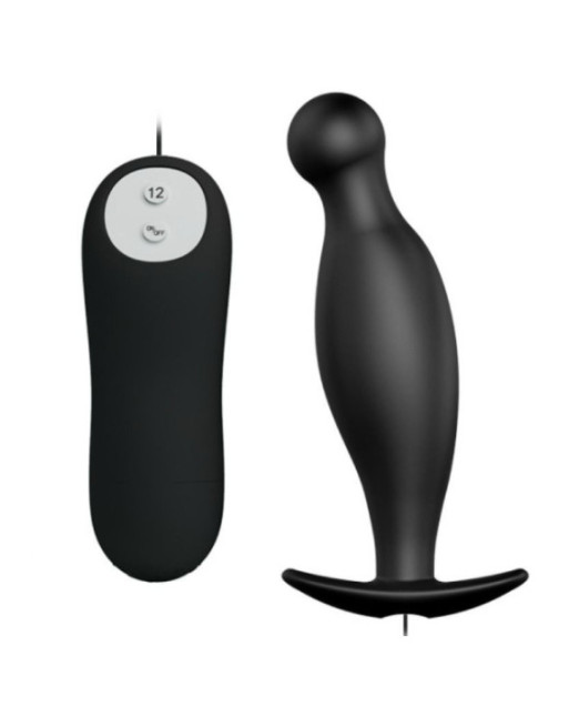 PRETTY LOVE - PLUG ANALE IN SILICONE 12 MODALIT DI VIBRAZIONE NERO