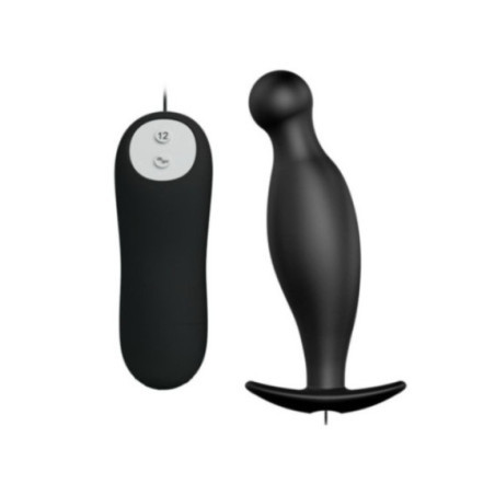 PRETTY LOVE - PLUG ANALE IN SILICONE 12 MODALIT DI VIBRAZIONE NERO