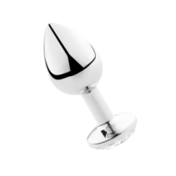 SECRETPLAY - PLUG ANALE TRASPARENTE ALLUMINIO 7CM