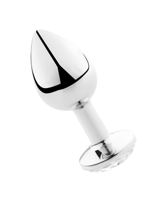 SECRETPLAY - PLUG ANALE TRASPARENTE ALLUMINIO 7CM