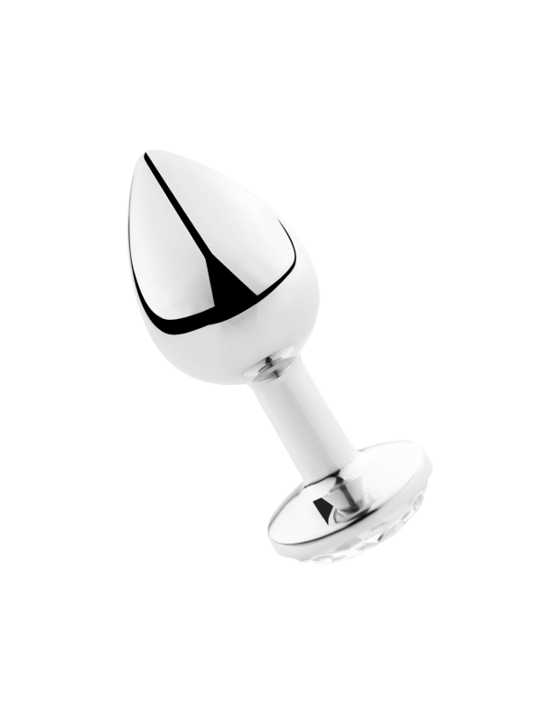SECRETPLAY - PLUG ANALE TRASPARENTE ALLUMINIO 7CM
