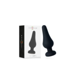 INTENSE - PLUG ANALE PIPO L SILICONE NERO 13 CM