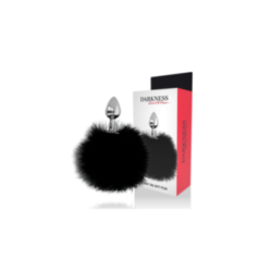 DARKNESS - BUTTPLUG ANALE EXTRA CON CODA NERA 7 CM
