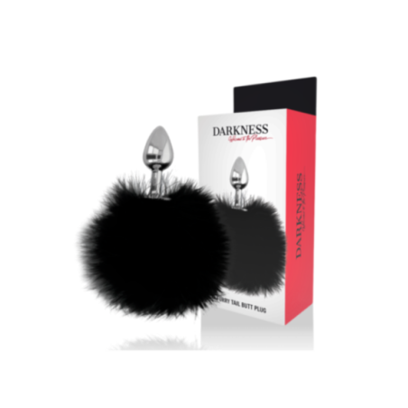 DARKNESS - BUTTPLUG ANALE EXTRA CON CODA NERA 7 CM