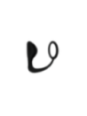 ADDICTED TOYS - PLUG ANALE CON ANELLO PENE NERO