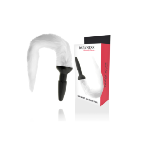 DARKNESS - PLUG ANALE IN SILICONE CON CODA BIANCA