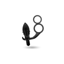 ADDICTED TOYS - PLUG ANALE CON DOPPIO ANELLO NERO