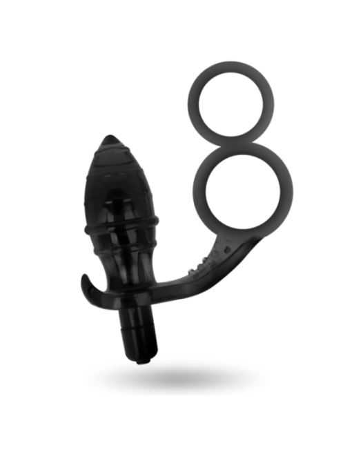 ADDICTED TOYS - PLUG ANALE CON DOPPIO ANELLO NERO