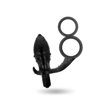 ADDICTED TOYS - PLUG ANALE CON DOPPIO ANELLO NERO