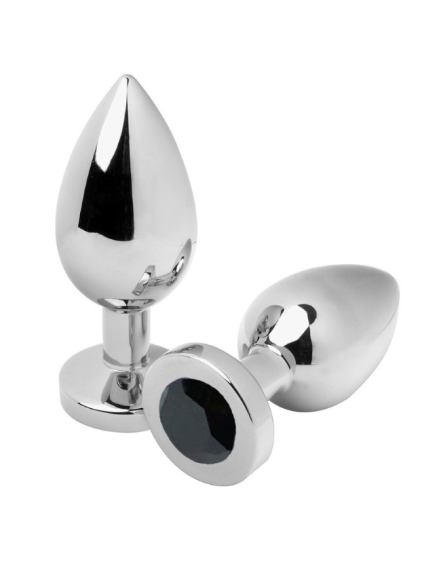 METAL HARD - PLUG ANALE DIAMOND NERO MEDIO 7