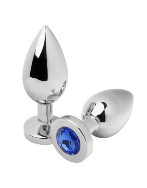 Metal Hard Diamond Anal Plug Nero Small – Acciaio 5,71 cm