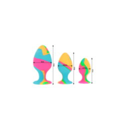 INTENSE - SET DI TAPPI IN SILICONE MULTICOLORE